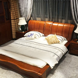 杰特森实木床1.8米双人床大床卧室实木床主卧床婚床中式实木家具