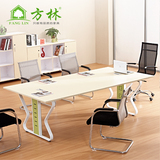 广州会议桌长桌 办公家具会议办公桌椅组合 简约板式培训桌特价