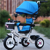 儿童三轮车脚踏车婴幼儿手推车宝宝自行车大座椅空轮