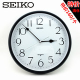 特价包邮SEIKO日本精工挂钟11英寸客厅宜家简约圆形婚庆QXA651