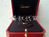 香港专柜代购 卡地亚字母款 戒指/婚戒 一钻玫瑰金 B4086400