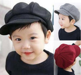 贝雷帽春帽子韩国女宝宝八角 小孩遮阳鸭舌呢帽儿童新款 男童帽潮