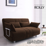 现代简约小户型休闲布艺沙发多功能伸缩折叠铁艺1.2/1.5m沙发床