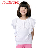 Kappa kids童装 女儿童运动服短袖上衣圆领T恤|K05J2TD06
