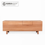 kakawood进口榆木实木家具实木电视柜、实木收纳柜、床尾凳