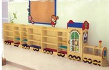 特价批发火车造型组合玩具柜 幼儿园卡通造型火车玩具柜整理柜子