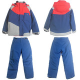 2015新款高端男童儿童滑雪服套装防风防水 5T-10T 防水透气10000