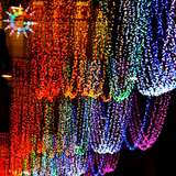 LED黑色线小彩灯闪串灯带满天星户外工程防水圣诞过年节生日装饰