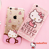 Hello kitty iphone6s手机壳 苹果6s手机壳透明卡通防摔可爱女款