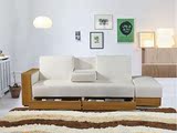 日式多功能沙发北欧宜家皮布艺组合带抽屉收纳折叠沙发床住宅家具