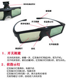 索尼sony投影仪快门式3D眼镜hw55es/hw50es/vw90es/ve95es/HW40ES