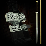 章氏刀剑正品龙泉宝剑铜装镀银烧刃八面汉剑高碳钢硬剑长剑未开刃