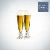 德国进口 肖特圣维莎SCHOTT 无铅水晶 足球型啤酒玻璃杯2支装