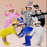 现货小白兔兔子演出服饰 儿童动物表演服装 幼儿园小朋友跳舞衣服
