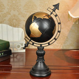欧式复古地球仪摆件 客厅书房摆饰品树脂工艺品摆件家居地球礼物