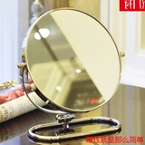 6英寸台式折叠化妆镜双面便携梳妆镜欧式可爱公主高清镜子