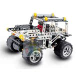 男童电动拼装积木遥控车电子汽车模型益智儿童玩具男孩子生日礼物