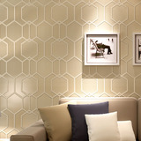 现代简约3D立体几何图案卧室客厅无纺布壁纸电视沙发床头背景墙纸