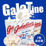 意大利进口Galatine佳乐定干吃奶片糖 原味草莓巧克力味100g×3袋