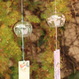 2个包邮日本日式风铃玻璃樱花风铃批发创意和风挂饰门饰生日礼物