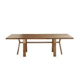 HC28橡木全实木创意餐桌定制客厅餐桌餐椅组合别墅实木长方形餐桌