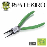 TEKIRO/拓马工具 台湾进口轴用直口卡簧钳 外/内直/外/内弯7寸