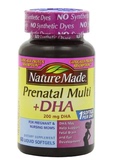 美国Nature Made 孕妇孕产期复合维生素+DHA含叶酸 60粒