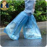 阿凡大叔高筒一次性鞋套加厚塑料防雨鞋套A461 防滑雨天防水鞋套