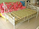 铁艺欧式美式田园宜家风格单人床儿童床沙发床+床垫