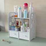 柯纳斯顿 韩版创意DIY桌面化妆品收纳盒收纳架 浴室带抽屉置物架