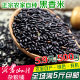 黑米杂粮 纯天然农家自产有机黑米 特级新货五谷杂粮黑糯米500g