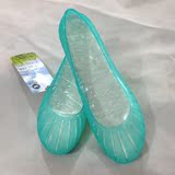 特价正品班竹林14夏季新品条纹水晶果冻塑胶鞋平底凉鞋镂空洞洞女
