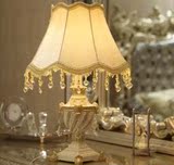 水晶台灯欧式卧室床头灯简约创意奢华温馨客厅装饰落地台灯,