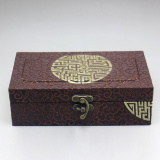 寿山石印章锦盒定做巴林石鸡血石玉器陶瓷古玩高档礼盒 接受定做