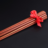 传承越南红檀木筷子原木实木红木10双装天然家用酒店筷子礼品筷