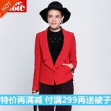 红袖专柜正品2016秋装新款时尚简约短款西装外套上衣女H508BW104