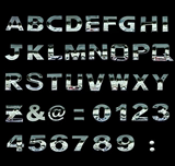 2015新款汽车字母车贴英文字母车标DIY字母数字金属车身贴 尾标