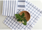 日式棉麻格子餐垫 餐桌垫隔热垫碗垫 盖布餐具垫 西餐餐巾 餐布