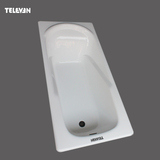 德勒凡卫浴T001 正品嵌入式进口釉面浴盆1.5/1.6/1.7米铸铁浴缸