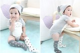 韩国夏季薄款精梳棉男女宝宝五星长袜儿童全棉袜子婴儿宝宝中筒袜