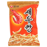 韩国进口/休闲膨化零食 农心原味虾条90g 韩国鲜虾条 健康非油炸