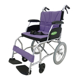 中进手推轮椅车小轮 NA-457A 折叠轻便 旅游轮椅 便携 JA