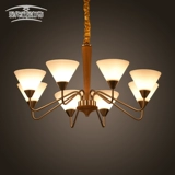 现代 美式现代客厅灯餐厅灯卧室灯橡木飞碟简约北欧创意吊顶灯具