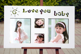促韩版太阳花四孔相框 欧式组合相框 卡通儿童专业摄影影楼相框