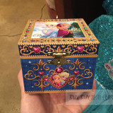 香港迪士尼代购 冰雪奇缘 爱莎安娜卡通音乐盒 八音盒 首饰盒