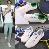 王菲同款环球低帮小白鞋系带韩版潮款帆布鞋简约学生板鞋夏季新款