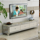 大理石欧式时尚新款电视柜简约长方形电视柜茶几组合带抽屉套餐