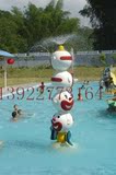 戏水四头小丑　水上乐园设备嬉水喷水设施　儿童水上玩具戏水小品