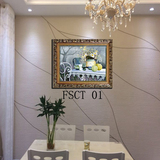欧式餐厅挂画花卉水果装饰画客厅卧室现代简约挂画田园墙壁有框画