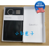 美国代购现货Calvin Klein/CK 79220男士真皮钱包 钥匙扣 礼盒装